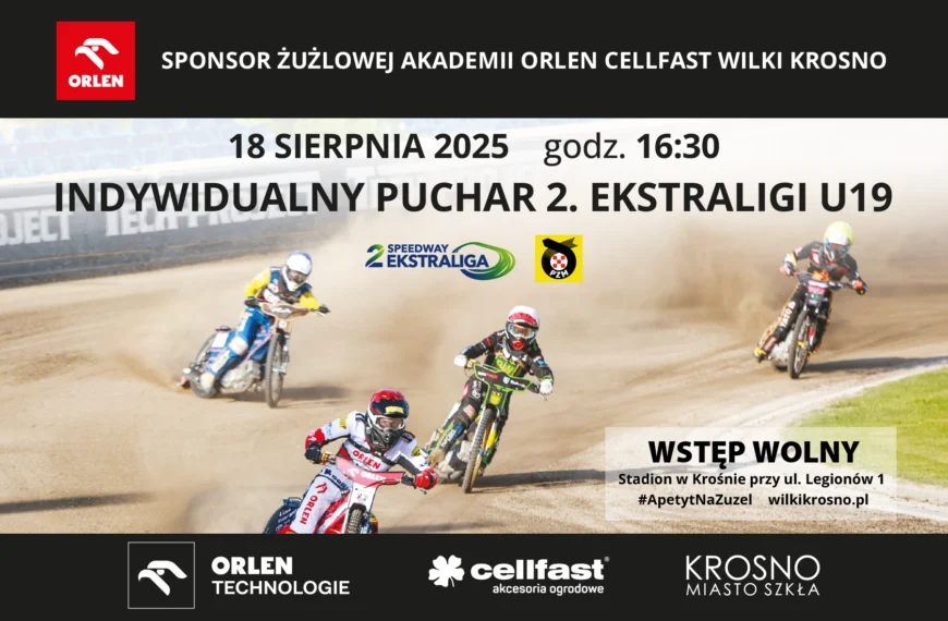 Już w poniedziałek 18 sierpnia Indywidualny Puchar 2. Ekstraligi U19 w Krośnie