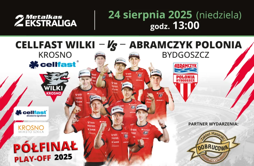 Dobrucowa Partnerem półfinału Cellfast Wilki Krosno – Abramczyk Polonia Bydgoszcz!