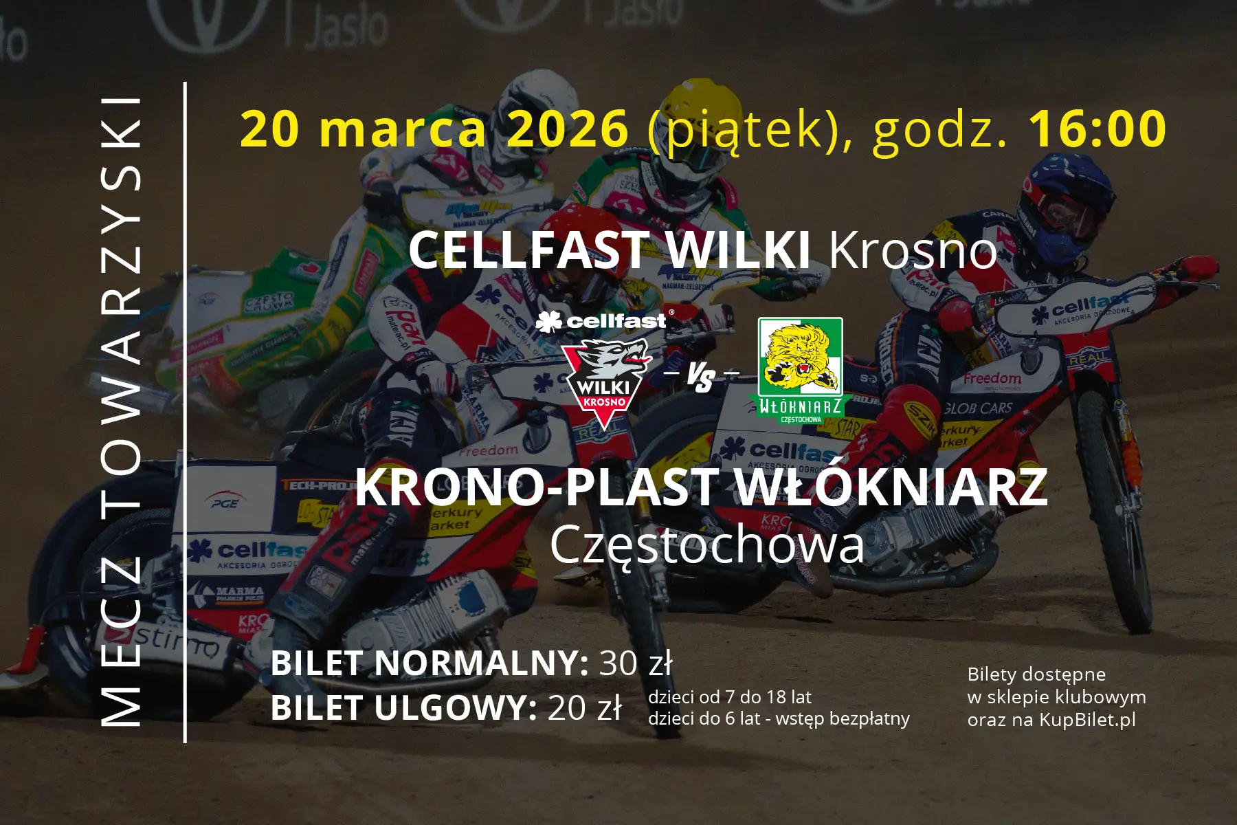 Mecz towarzyski Krosno-Częstochowa 20 marca o 16:00 przy Legionów!