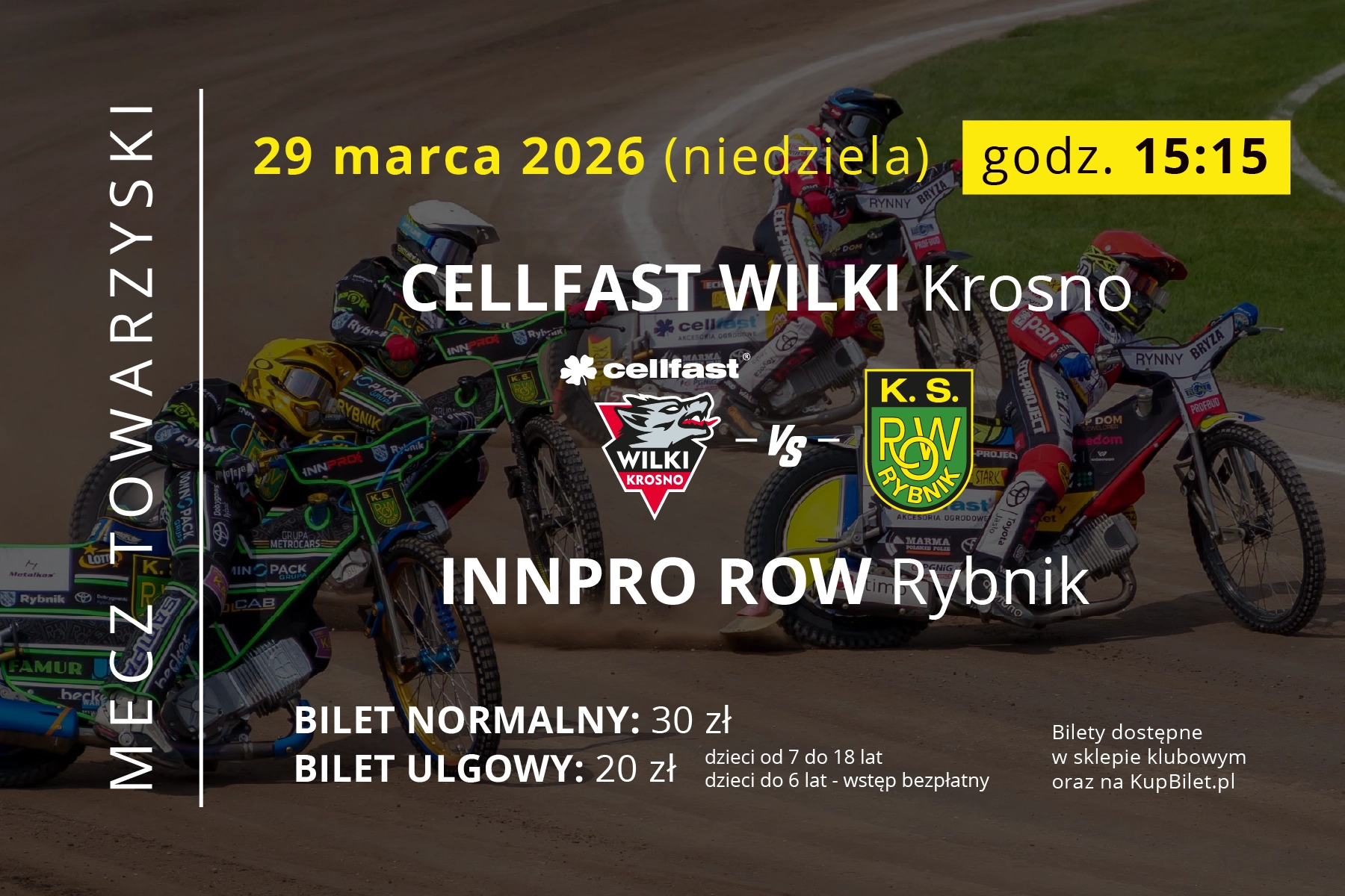 Mecz towarzyski Krosno-Rybnik już w niedzielę 29 marca o 15:15!