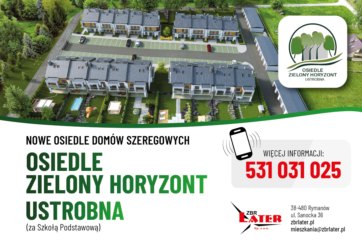Osiedle Zielony Horyzont Ustrobna – trwa sprzedaż mieszkań!